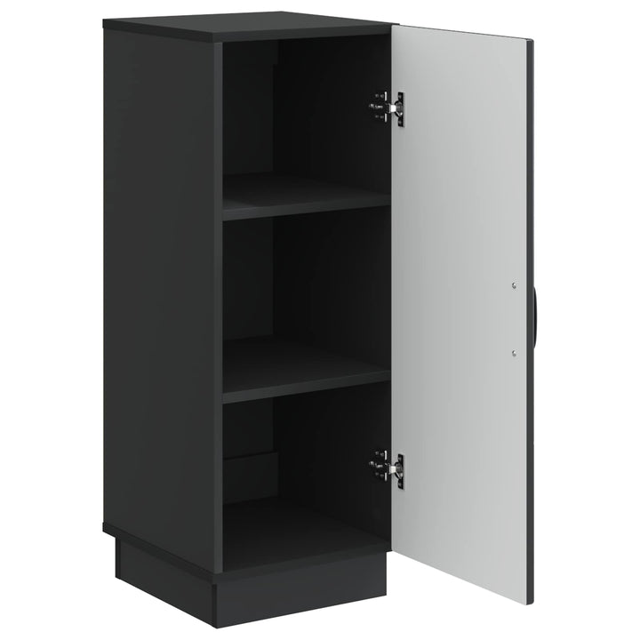 Sideboard Sort 33 x 34,5 x 87 cm Konstrueret træ