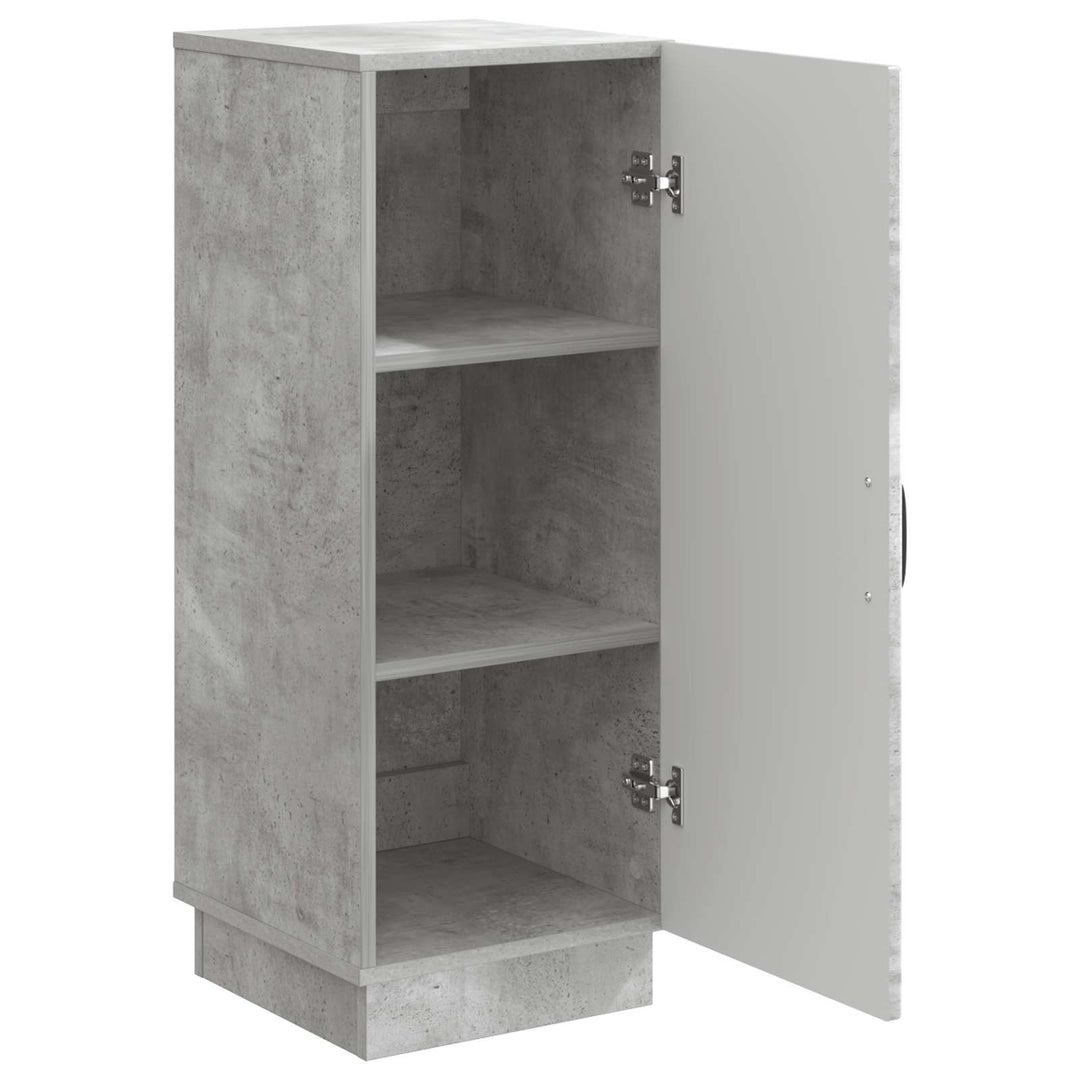 Sideboard Betongrå 33 x 34,5 x 87 cm Konstrueret træ