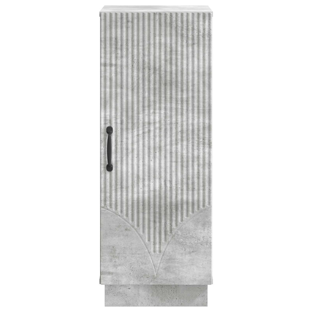 Sideboard Betongrå 33 x 34,5 x 87 cm Konstrueret træ