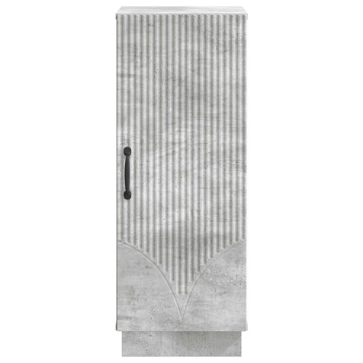 Sideboard Betongrå 33 x 34,5 x 87 cm Konstrueret træ