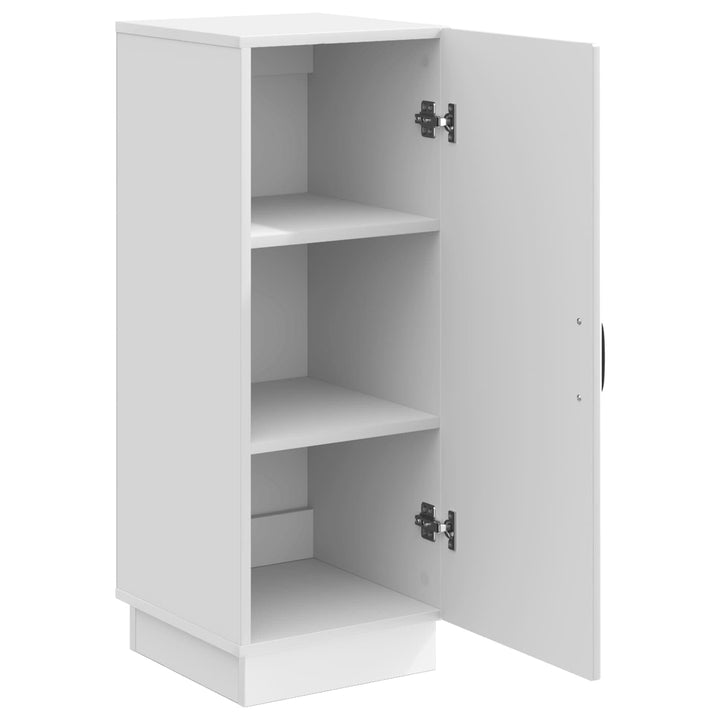 Sideboard Hvid højglans 33 x 34,5 x 87 cm Konstrueret træ