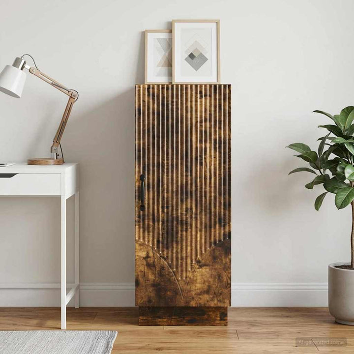 Sideboard Røget eg 33 x 34,5 x 87 cm Konstrueret træ