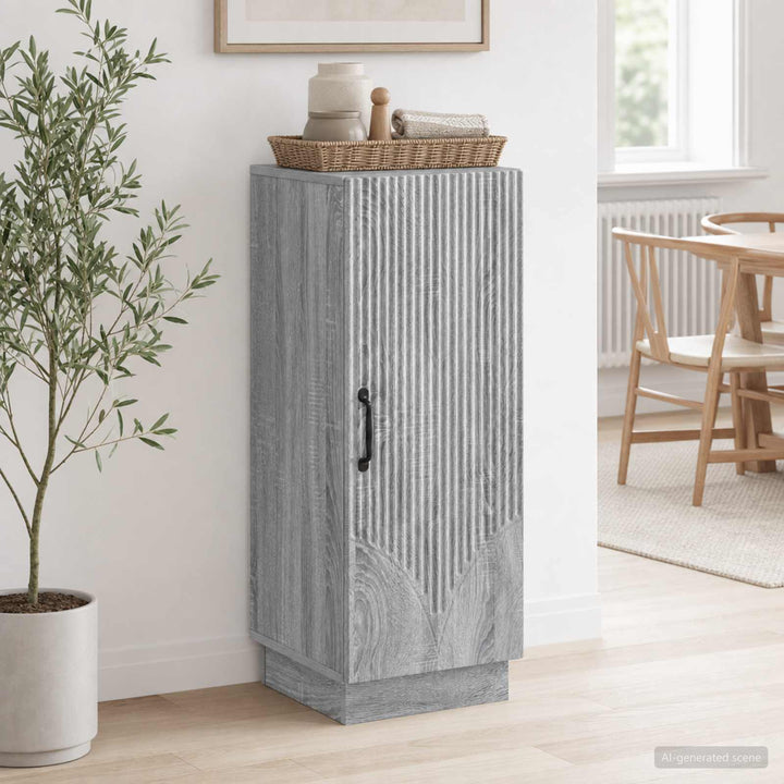 Sideboard Grå sonoma-eg 33 x 34,5 x 87 cm Konstrueret træ