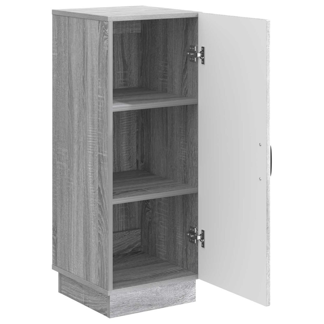 Sideboard Grå sonoma-eg 33 x 34,5 x 87 cm Konstrueret træ