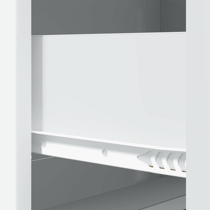 Skuffeskab Hvid 66 x 34,5 x 87 cm Konstrueret træ