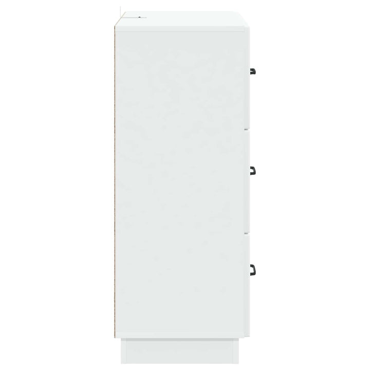Skuffeskab Hvid 66 x 34,5 x 87 cm Konstrueret træ