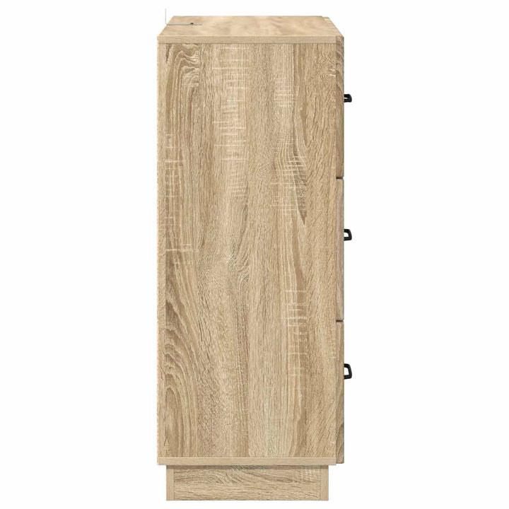 Skuffeskab Sonoma-eg 66 x 34,5 x 87 cm Konstrueret træ