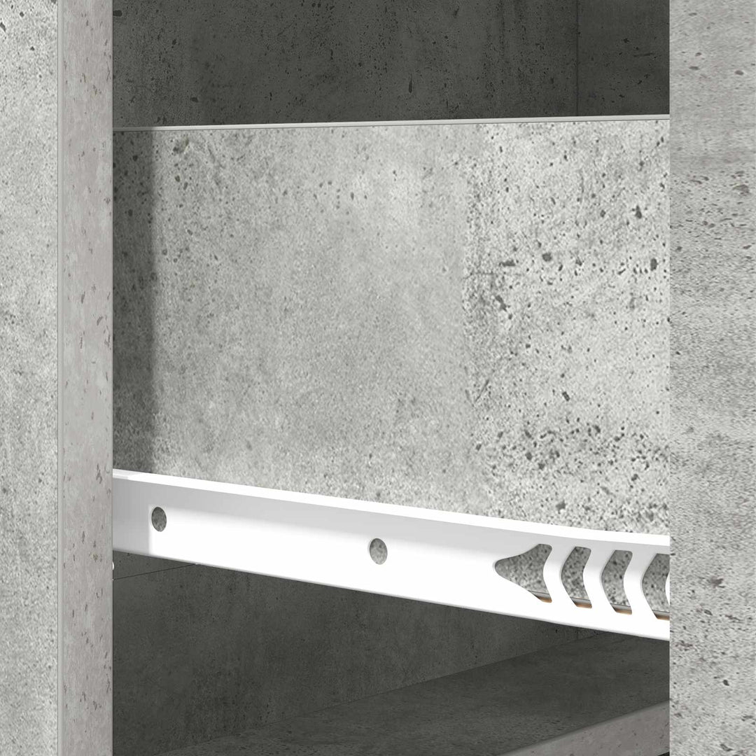 Skuffeskab Betongrå 66 x 34,5 x 87 cm Konstrueret træ