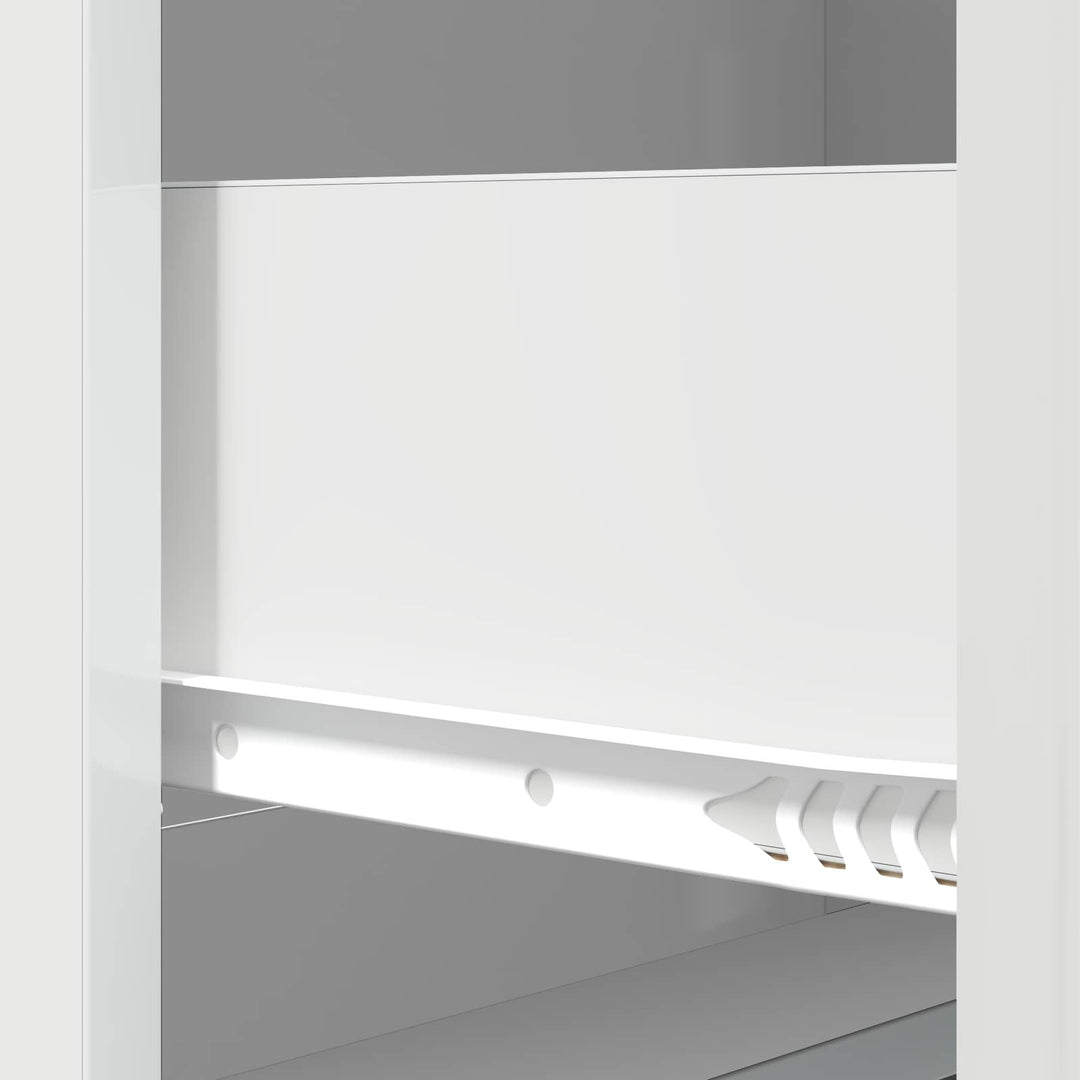 Skuffeskab Hvid højglans 66 x 34,5 x 87 cm Konstrueret træ