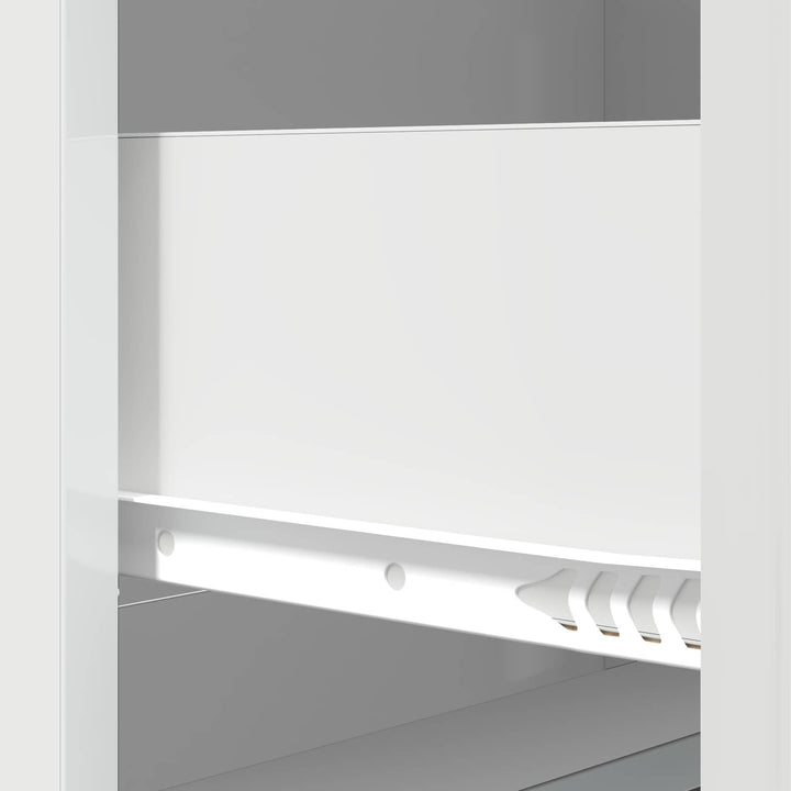 Skuffeskab Hvid højglans 66 x 34,5 x 87 cm Konstrueret træ