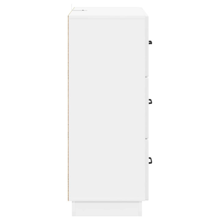 Skuffeskab Hvid højglans 66 x 34,5 x 87 cm Konstrueret træ