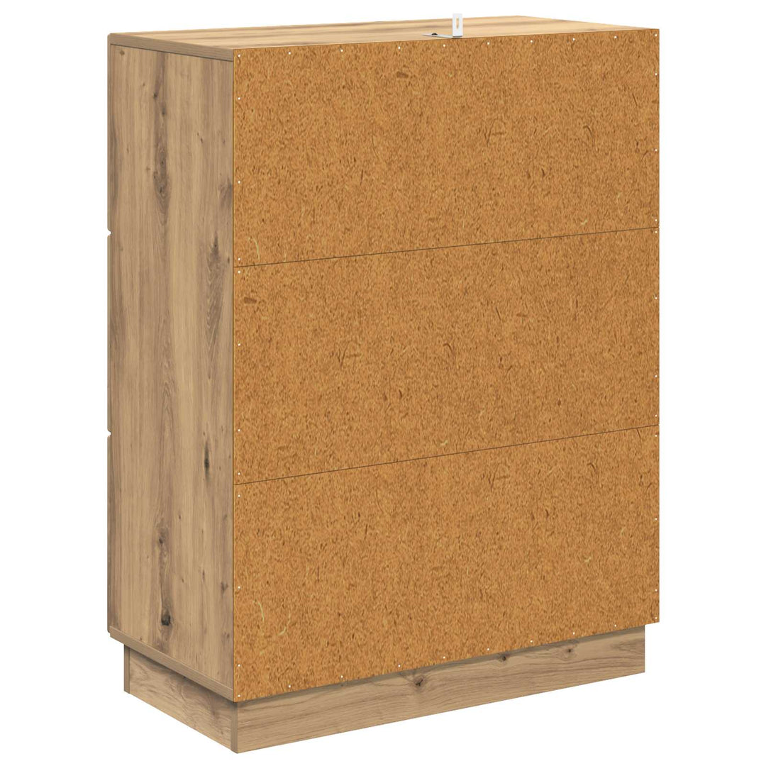 Skuffeskab 66 x 34,5 x 87 cm Konstrueret træ Artisan-eg