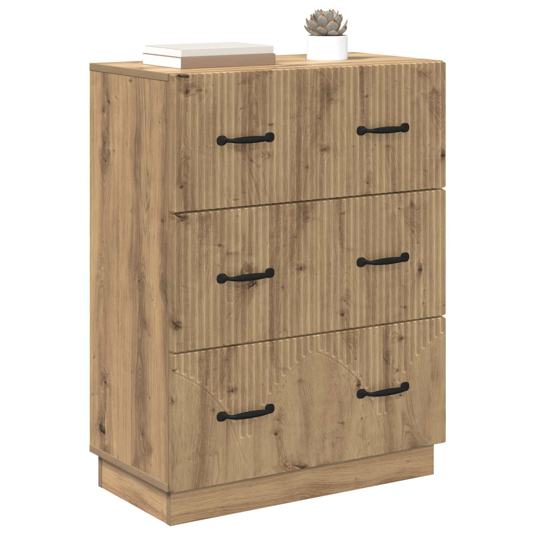Skuffeskab 66 x 34,5 x 87 cm Konstrueret træ Artisan-eg