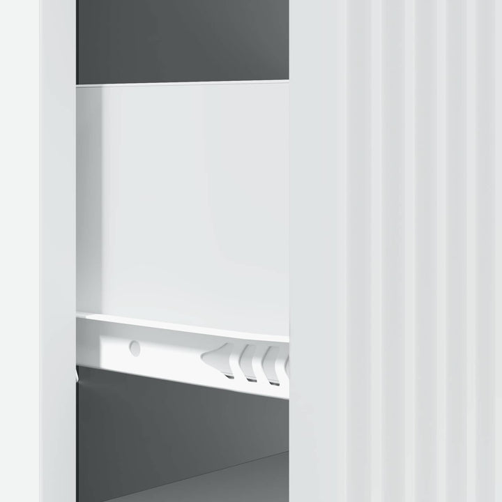 Skuffeskab Hvid 33 x 34,5 x 87 cm Konstrueret træ
