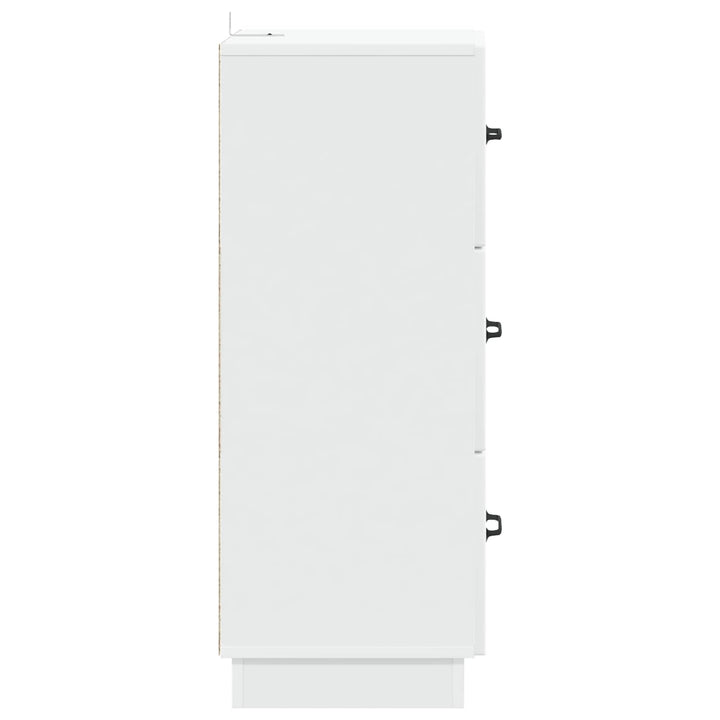 Skuffeskab Hvid 33 x 34,5 x 87 cm Konstrueret træ