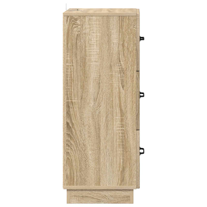 Skuffeskab Sonoma-eg 33 x 34,5 x 87 cm Konstrueret træ