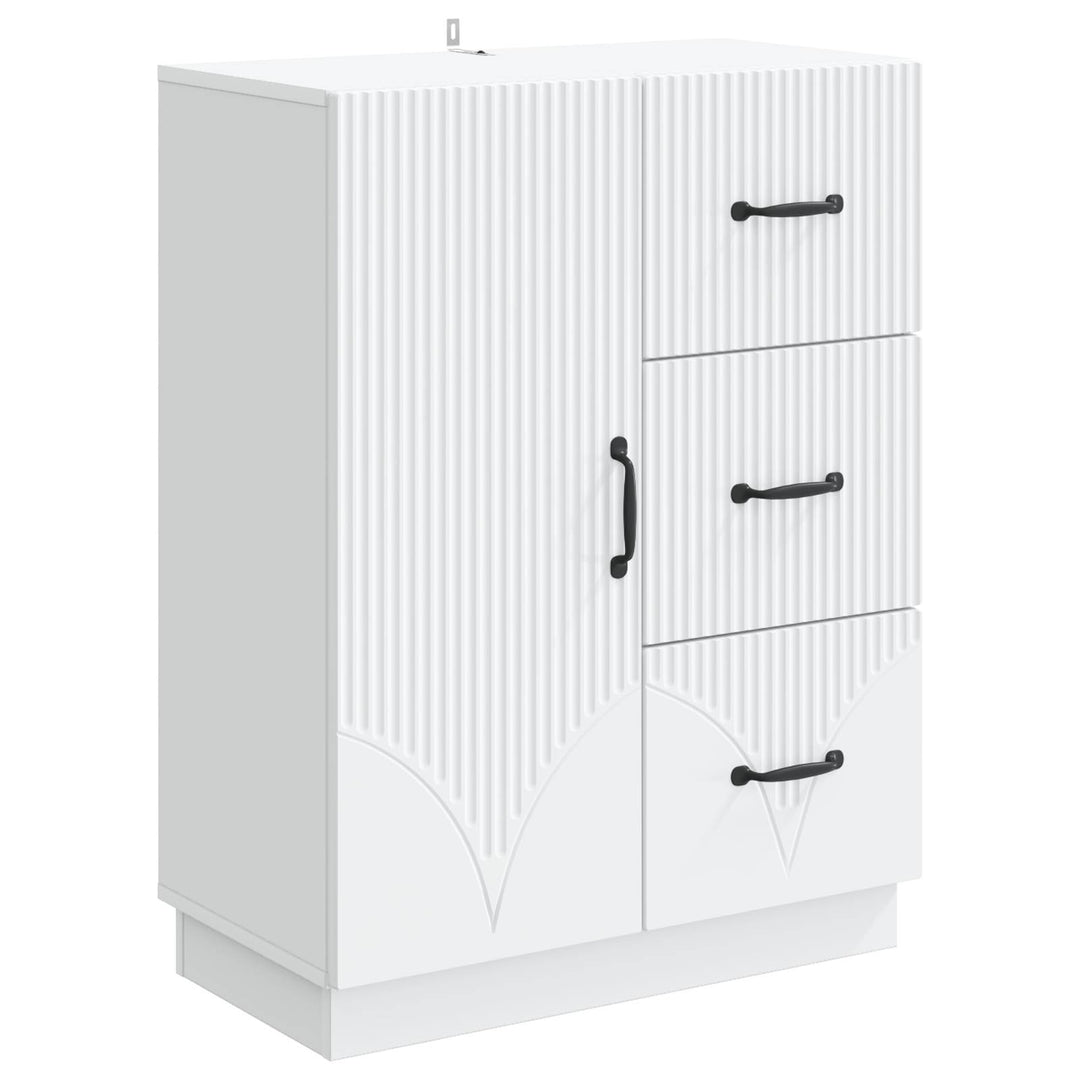 Sideboard Hvid 66 x 34,5 x 87 cm Konstrueret træ
