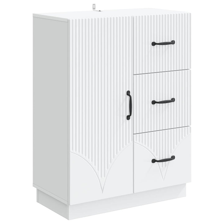 Sideboard Hvid 66 x 34,5 x 87 cm Konstrueret træ