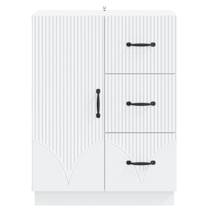 Sideboard Hvid 66 x 34,5 x 87 cm Konstrueret træ