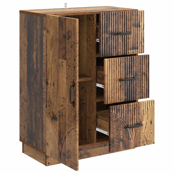Sideboard Gammelt træ 66 x 34,5 x 87 cm Konstrueret træ