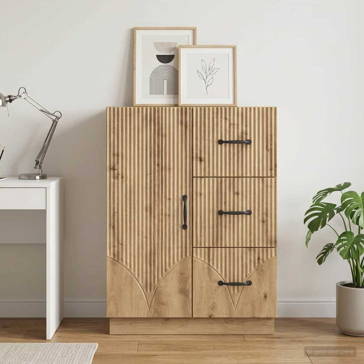 Sideboard Artisan-eg 66 x 34,5 x 87 cm Konstrueret træ