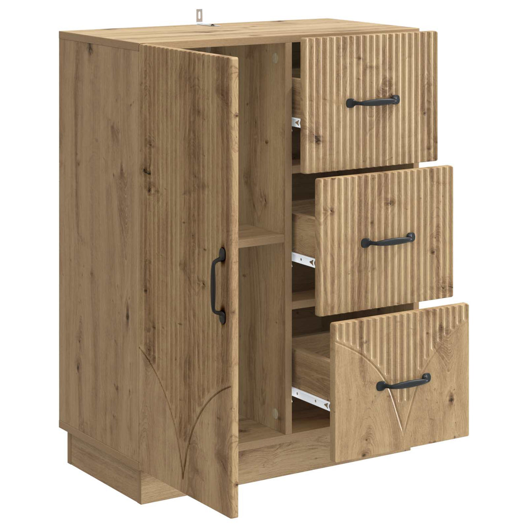 Sideboard Artisan-eg 66 x 34,5 x 87 cm Konstrueret træ