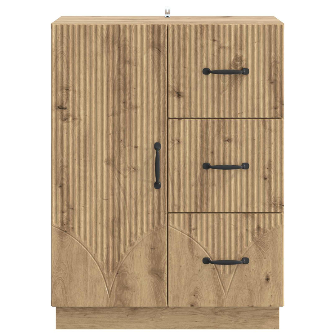 Sideboard Artisan-eg 66 x 34,5 x 87 cm Konstrueret træ