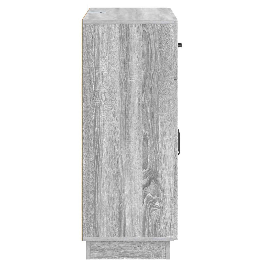 Sideboard Grå sonoma-eg 66 x 34,5 x 87 cm Konstrueret træ