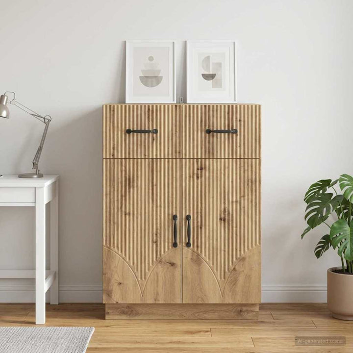 Sideboard Artisan-eg 66 x 34,5 x 87 cm Konstrueret træ