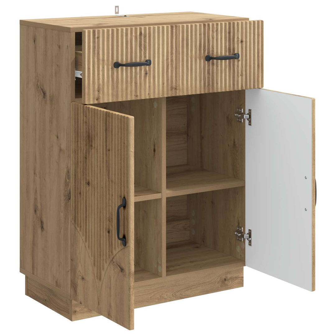 Sideboard Artisan-eg 66 x 34,5 x 87 cm Konstrueret træ