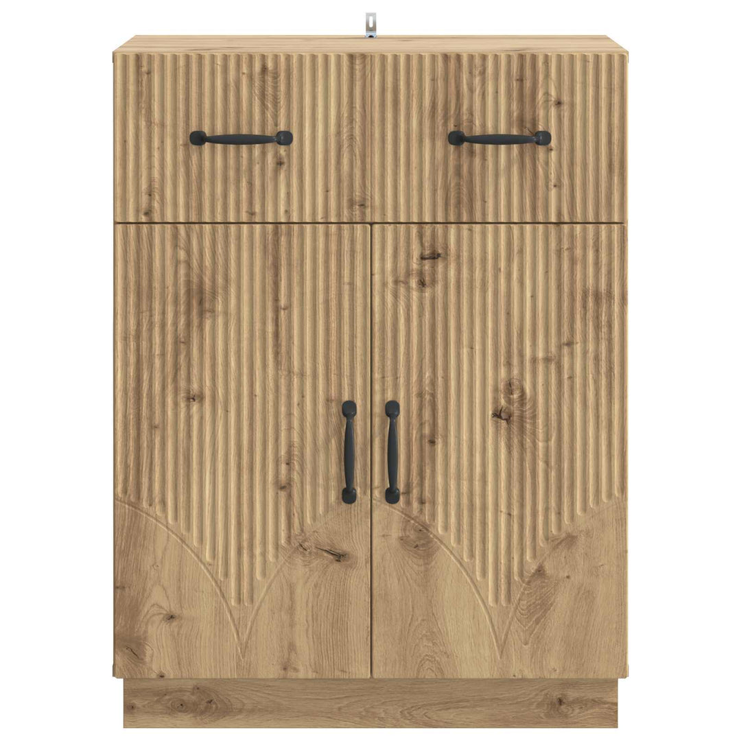 Sideboard Artisan-eg 66 x 34,5 x 87 cm Konstrueret træ