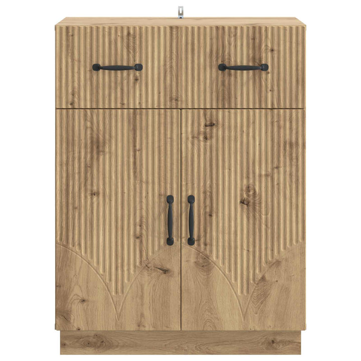 Sideboard Artisan-eg 66 x 34,5 x 87 cm Konstrueret træ