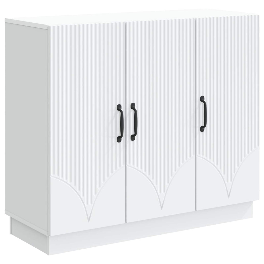 Sideboard Hvid 89 x 34,5 x 77 cm Konstrueret træ