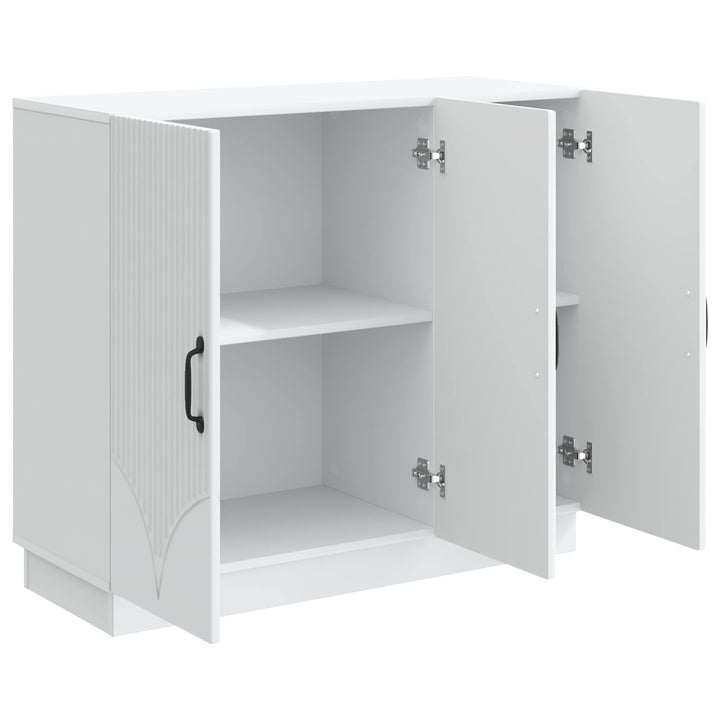 Sideboard Hvid 89 x 34,5 x 77 cm Konstrueret træ