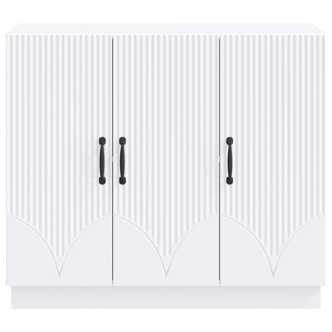 Sideboard Hvid 89 x 34,5 x 77 cm Konstrueret træ
