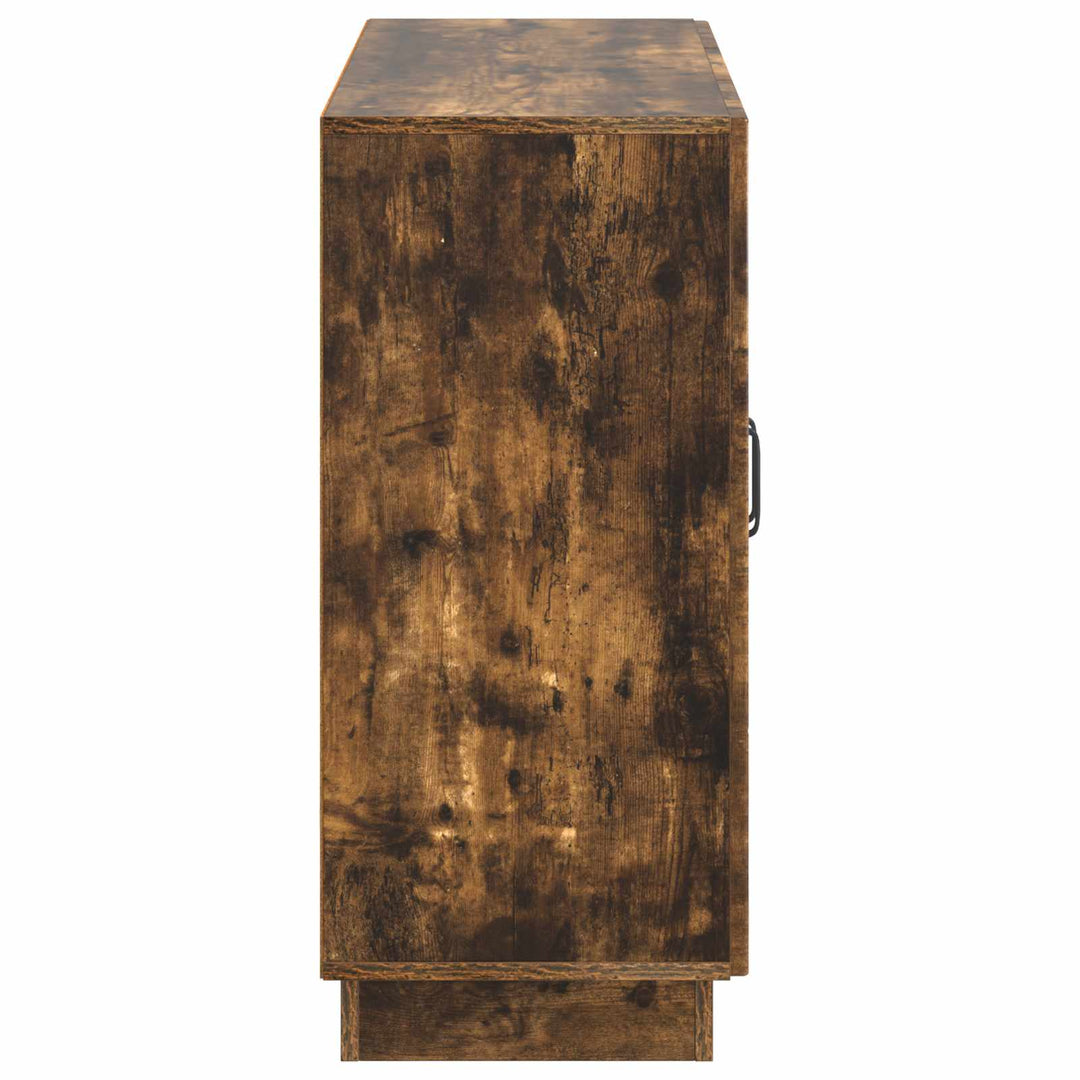 Sideboard Røget eg 89 x 34,5 x 77 cm Konstrueret træ