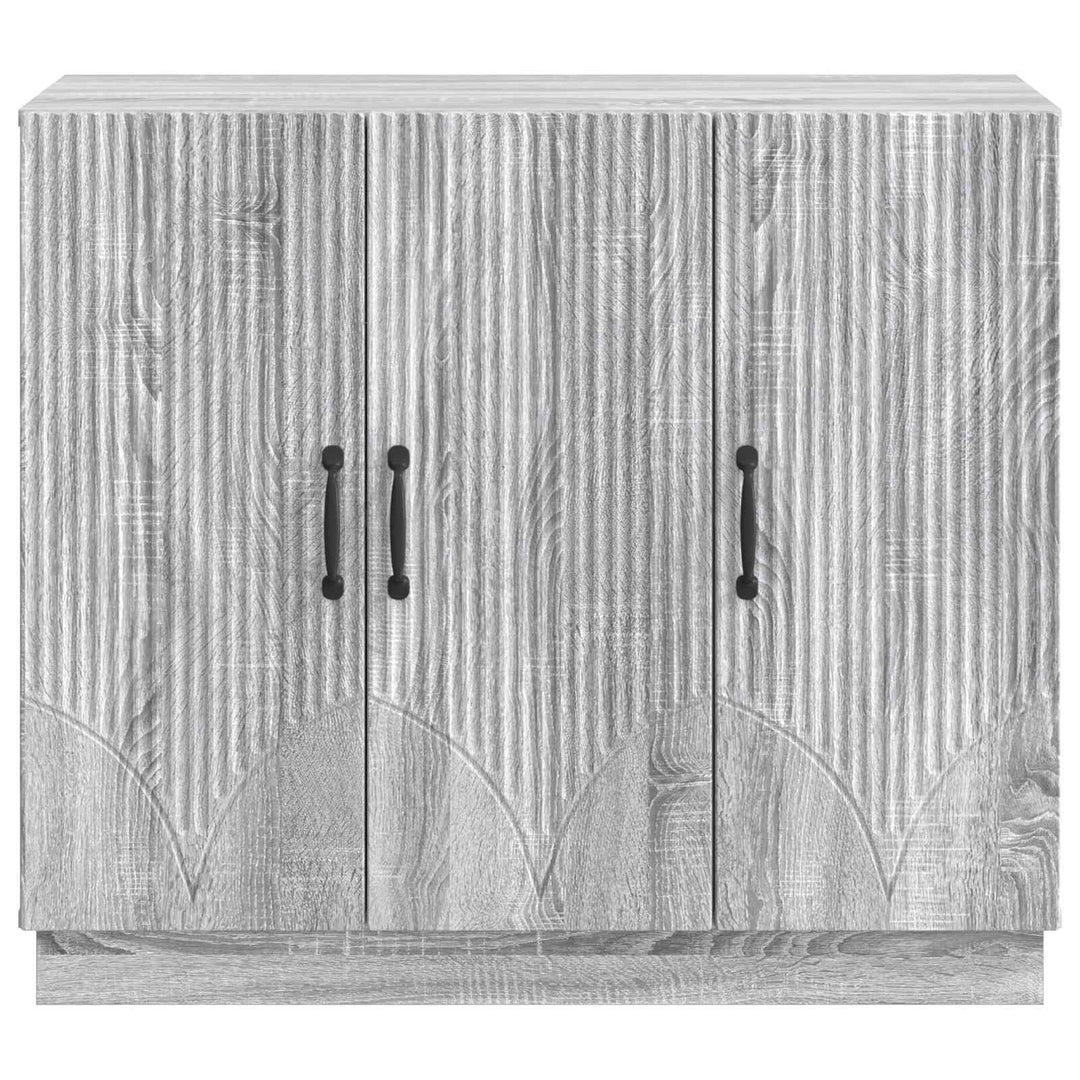 Sideboard Grå sonoma-eg 89 x 34,5 x 77 cm Konstrueret træ