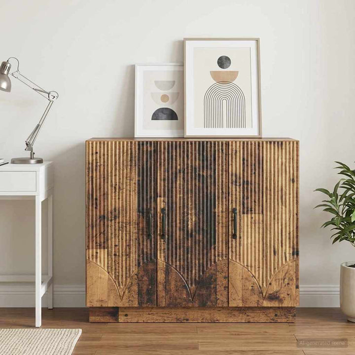 Sideboard Gammelt træ 89 x 34,5 x 77 cm Konstrueret træ
