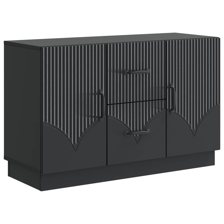 Sideboard med skuffe Sort 89 x 34,5 x 57 cm Konstrueret træ