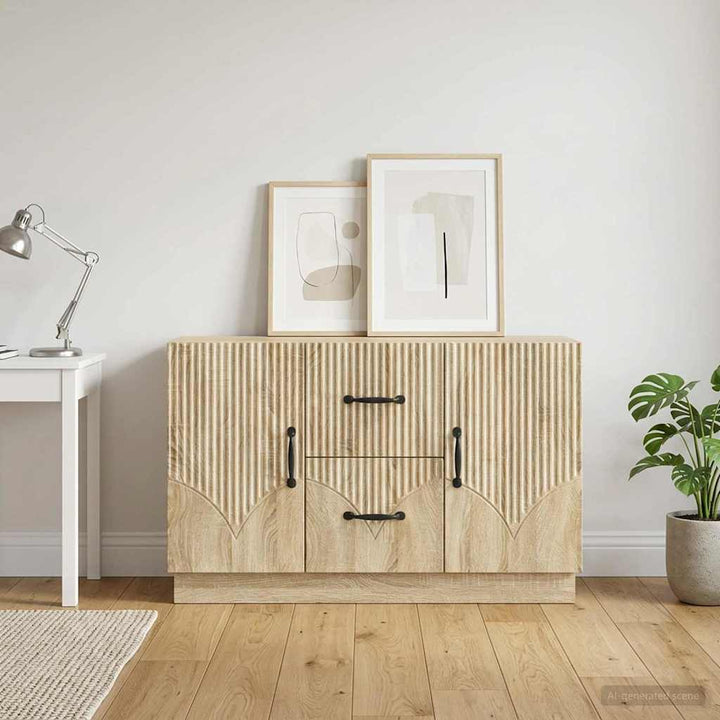 Sideboard Sonoma-eg 89 x 34,5 x 57 cm Konstrueret træ