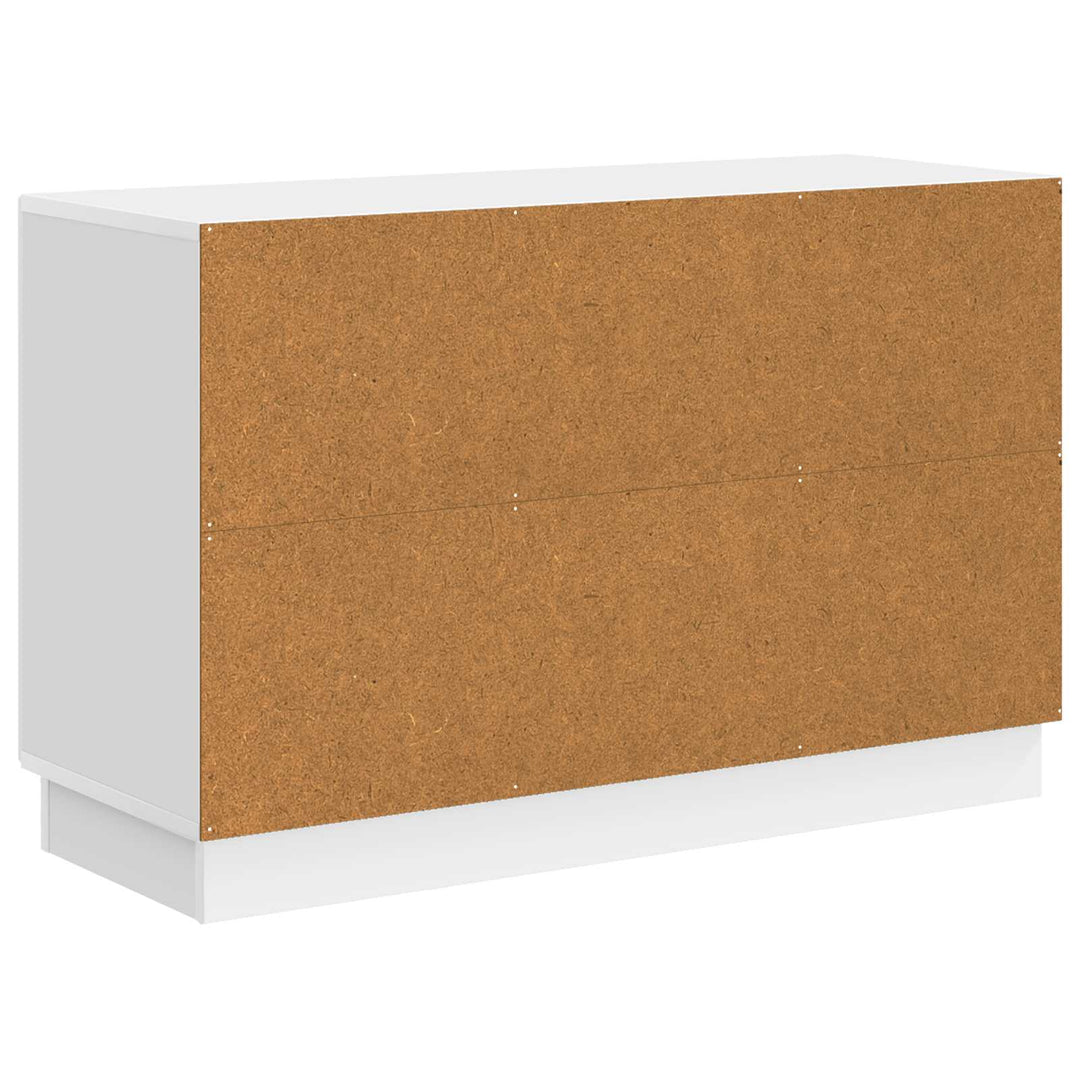 Sideboard Hvid højglans 89 x 34,5 x 57 cm Konstrueret træ
