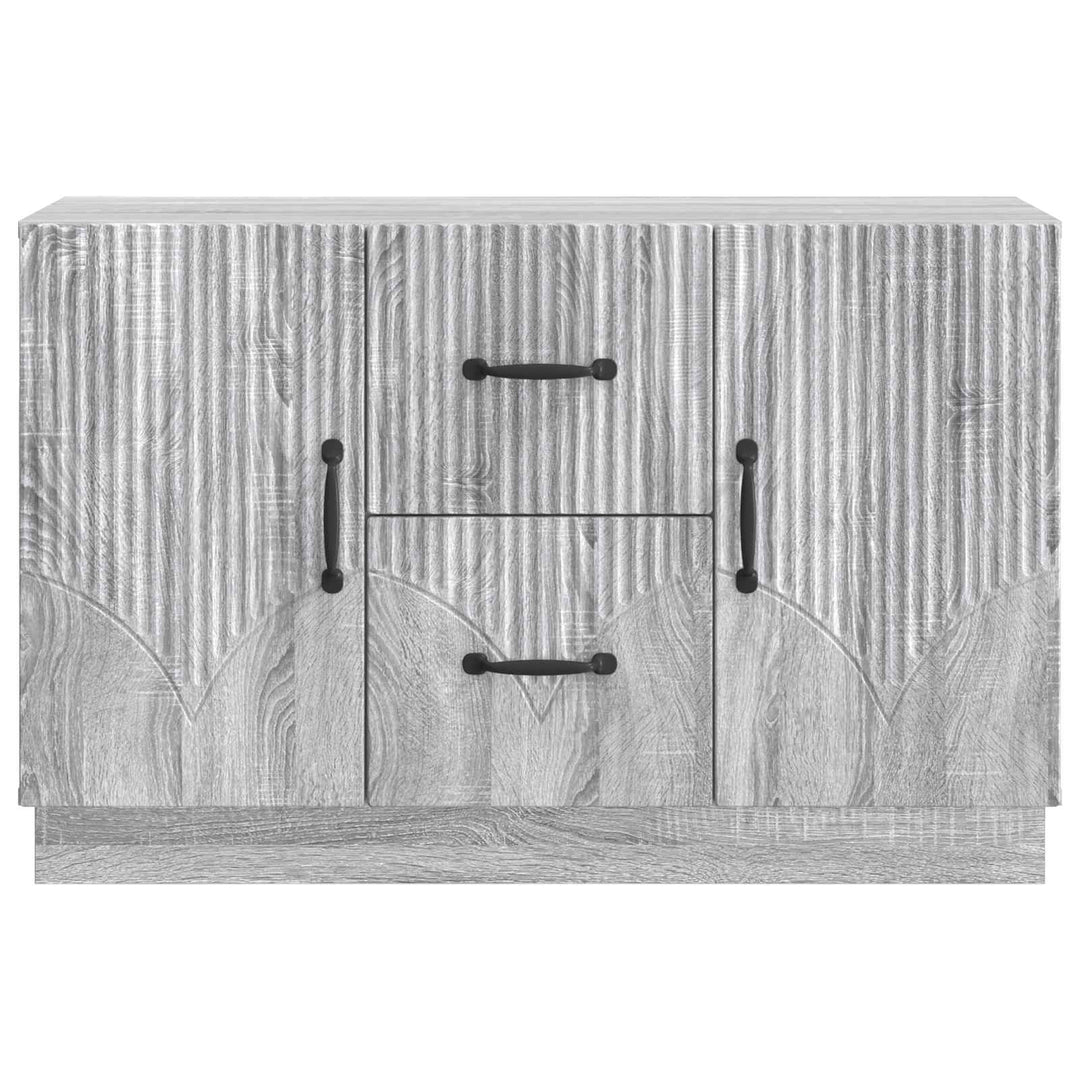 Sideboard Grå sonoma-eg 89 x 34,5 x 57 cm Konstrueret træ