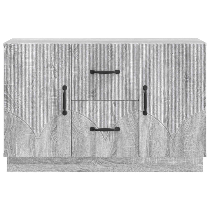 Sideboard Grå sonoma-eg 89 x 34,5 x 57 cm Konstrueret træ