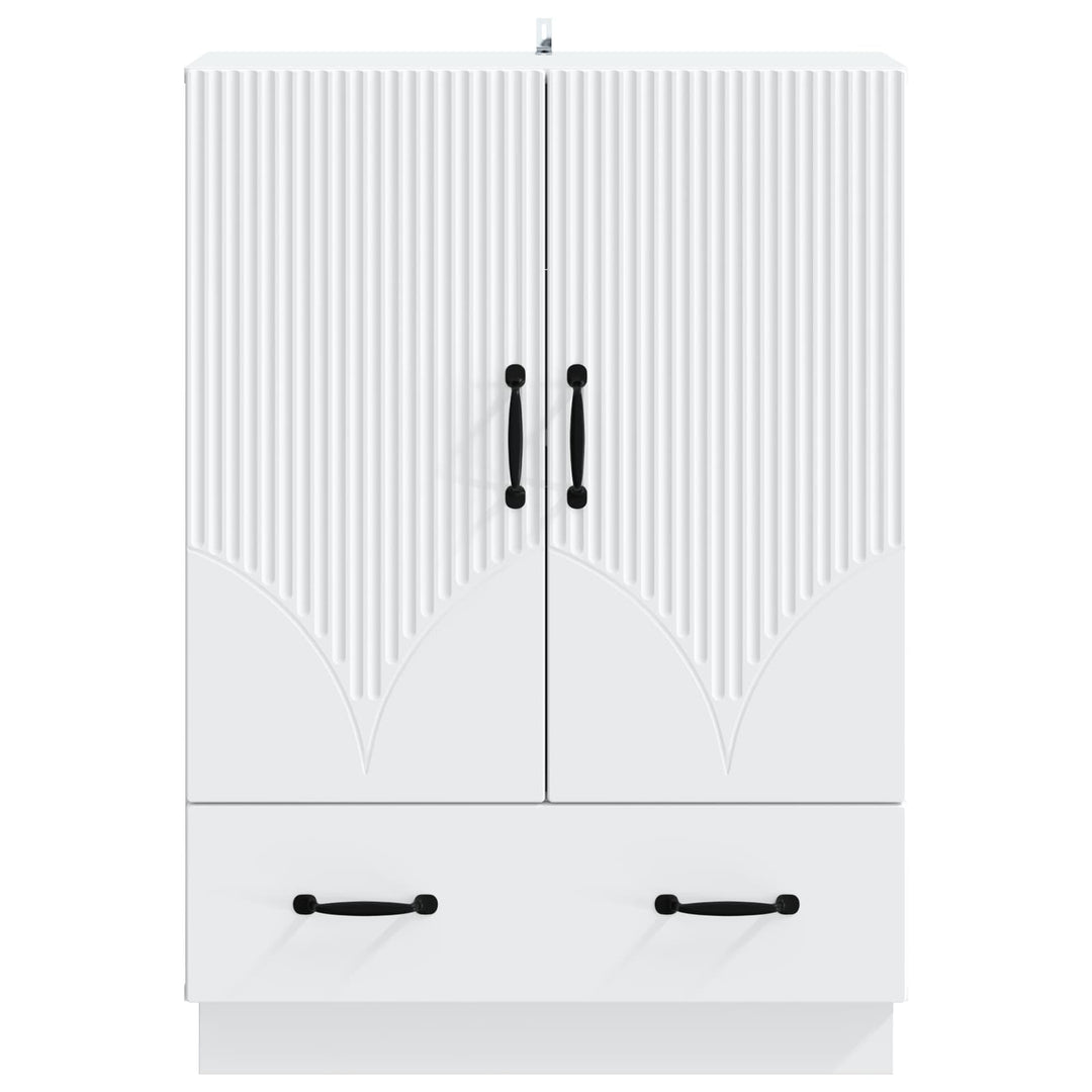 Sideboard Hvid 66 x 34,5 x 92 cm Konstrueret træ