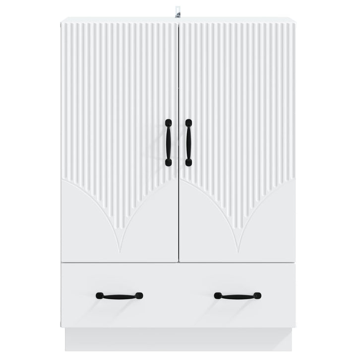 Sideboard Hvid 66 x 34,5 x 92 cm Konstrueret træ