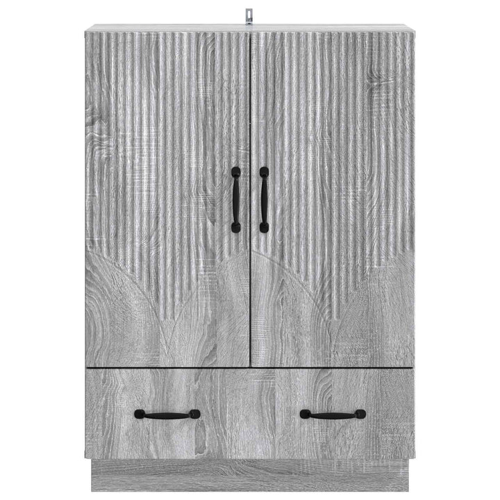 Sideboard Grå sonoma-eg 66 x 34,5 x 92 cm Konstrueret træ