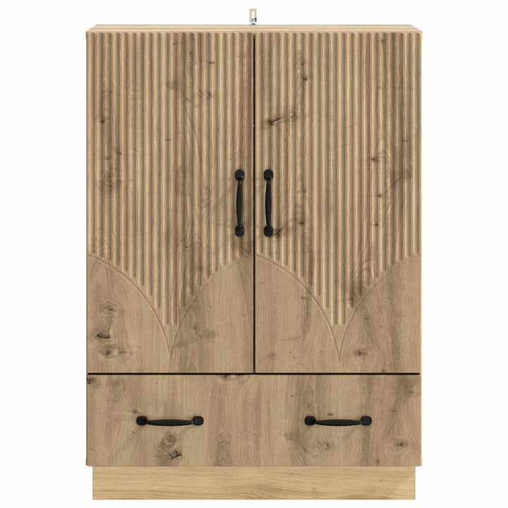 Sideboard Artisan-eg 66 x 34,5 x 92 cm Konstrueret træ