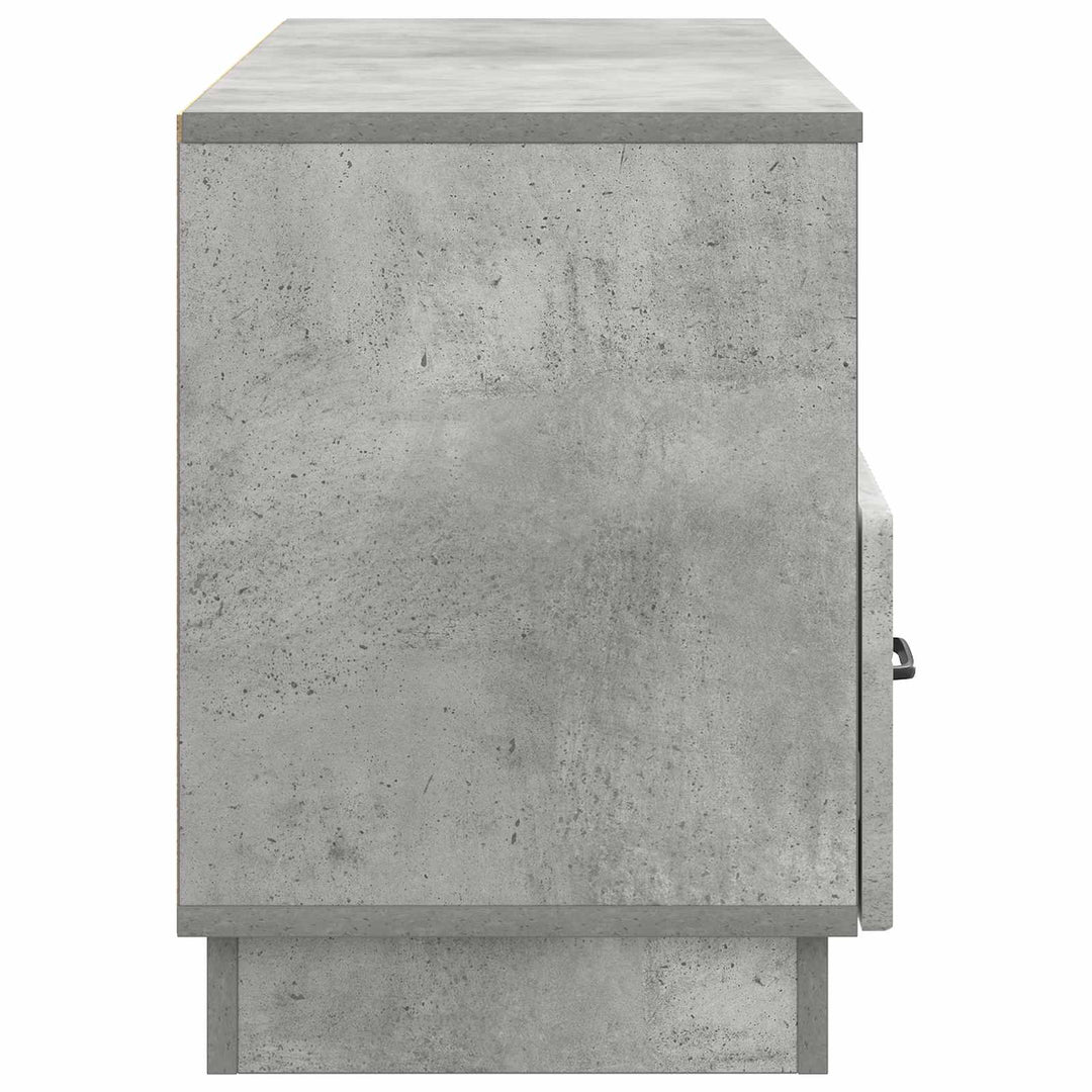 TV-skab med skuffe Betongrå 102 x 34,5 x 47 cm Konstrueret træ