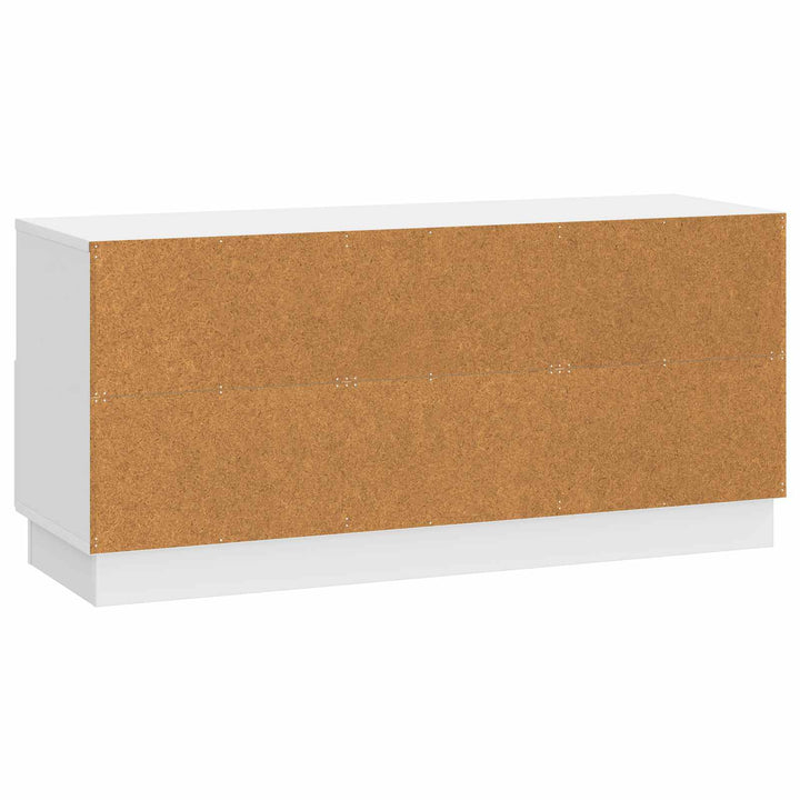 TV-skab Hvid højglans 102 x 34,5 x 47 cm Konstrueret træ