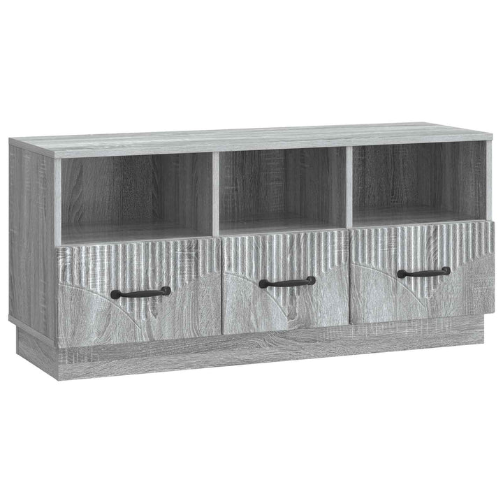 TV-skab Grå sonoma-eg 102 x 34,5 x 47 cm Konstrueret træ